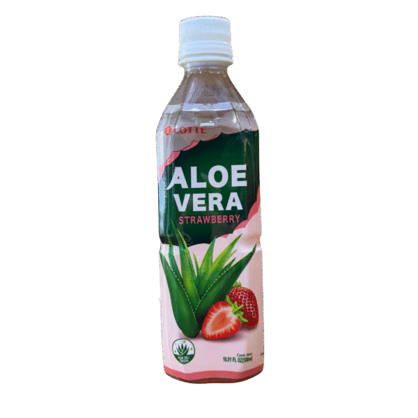 LOTTE - BEBIDA DE ALOE VERA SABOR A FRESA 500ML