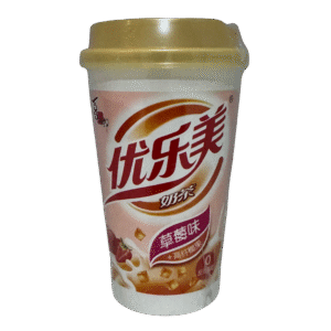 BEBIDA INSTANTÁNEA EN POLVO DE TÉ CON LECHE Y COPOS DE COCO SABOR FRESA 80gr
