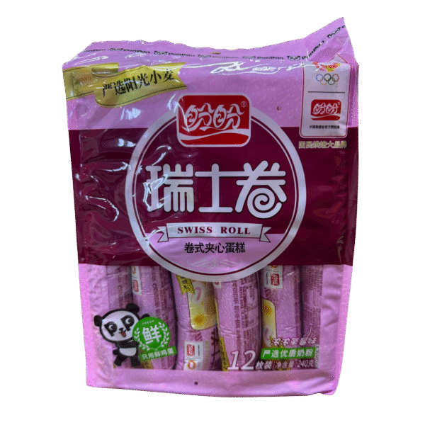 BIZCOCHO ENRROLLADO RELLENO CON DULCE DE LECHE - SWISS ROLL (12und) 240GR