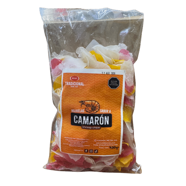 HOJUELAS FRITAS SABOR CAMARÓN - SHRIMP CHIPS 400GR