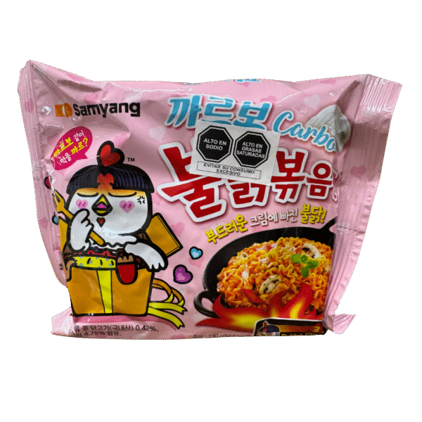 FIDEOS INSTANTÁNEOS CON PASTA PICANTE DE POLLO Y QUESO 130GR