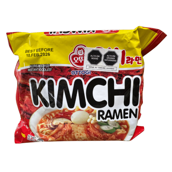 FIDEOS INSTANTÁNEOS PICANTE SABOR KIMCHI 120GR