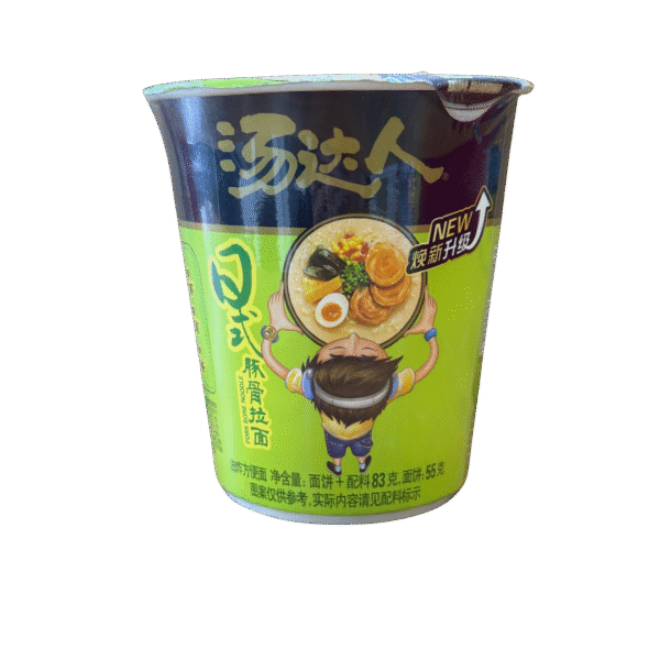 SOPA INSTANTÁNEA EN VASO CON FIDEOS SABOR COSTILLA DE CERDO 82GR