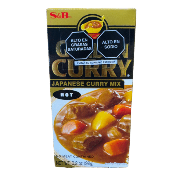 S&B GOLDEN CURRY HOT 92GR