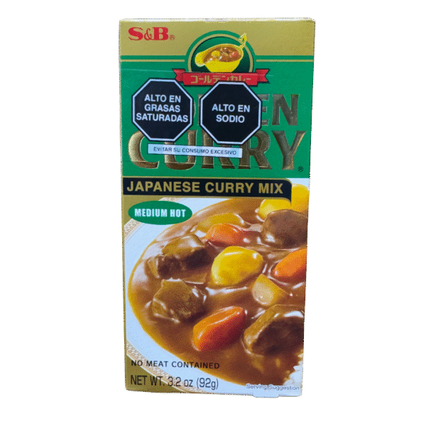 S&B GOLDEN CURRY MEDIUM HOT 92GR