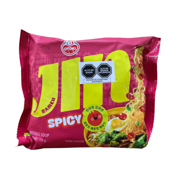 SOPA INSTANTÁNEA PICANTE SABOR A CARNE - JIN RAMEN HOT 120GR