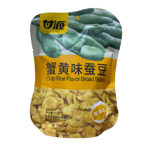 BOCADITOS DE HABAS SABOR A HUEVAS DE CANGREJO 75GR